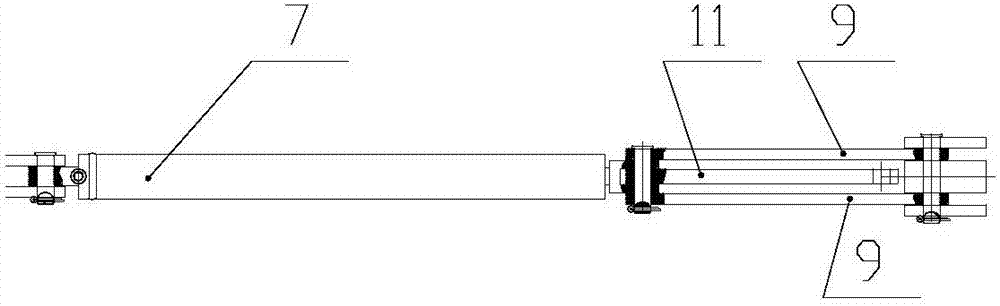 Secondary springboard automatic turnover mechanism provided with latching device