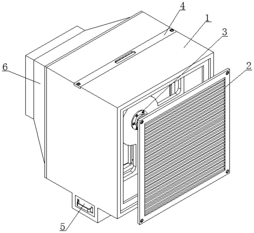 Intelligent transformer substation radiator with sweeping structure