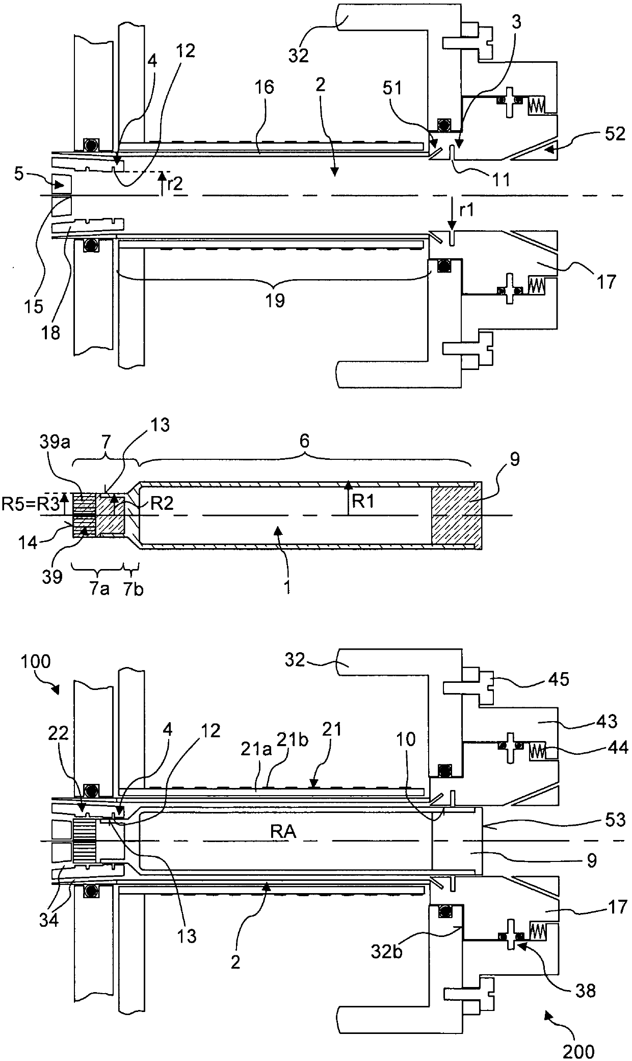 Mas-nmr rotor system with improved space utilization