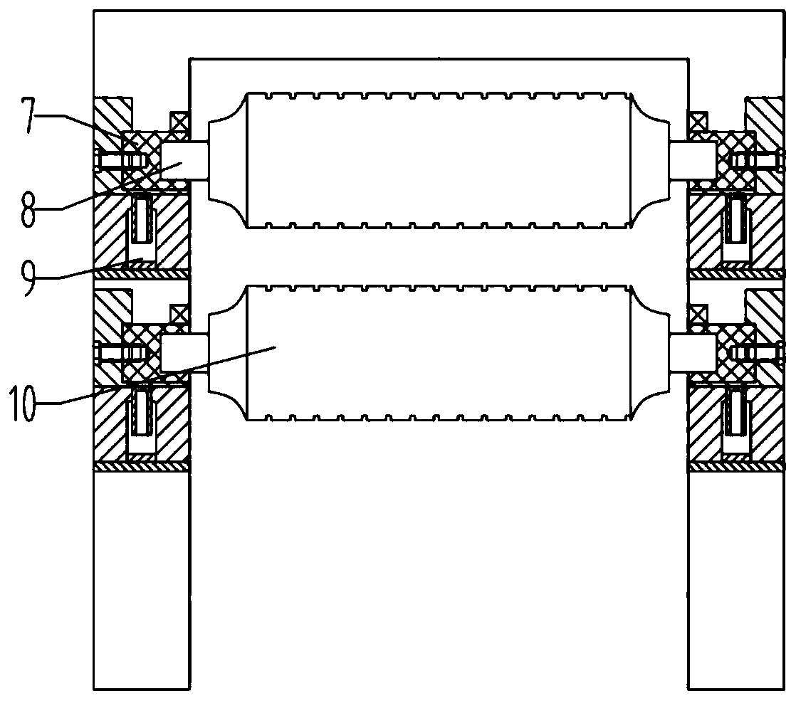 Hot-rolled strip temperature and strip shape synchronous online detection device