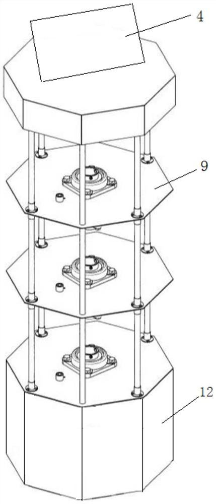 Large-capacity propaganda rack capable of realizing target folding positioning