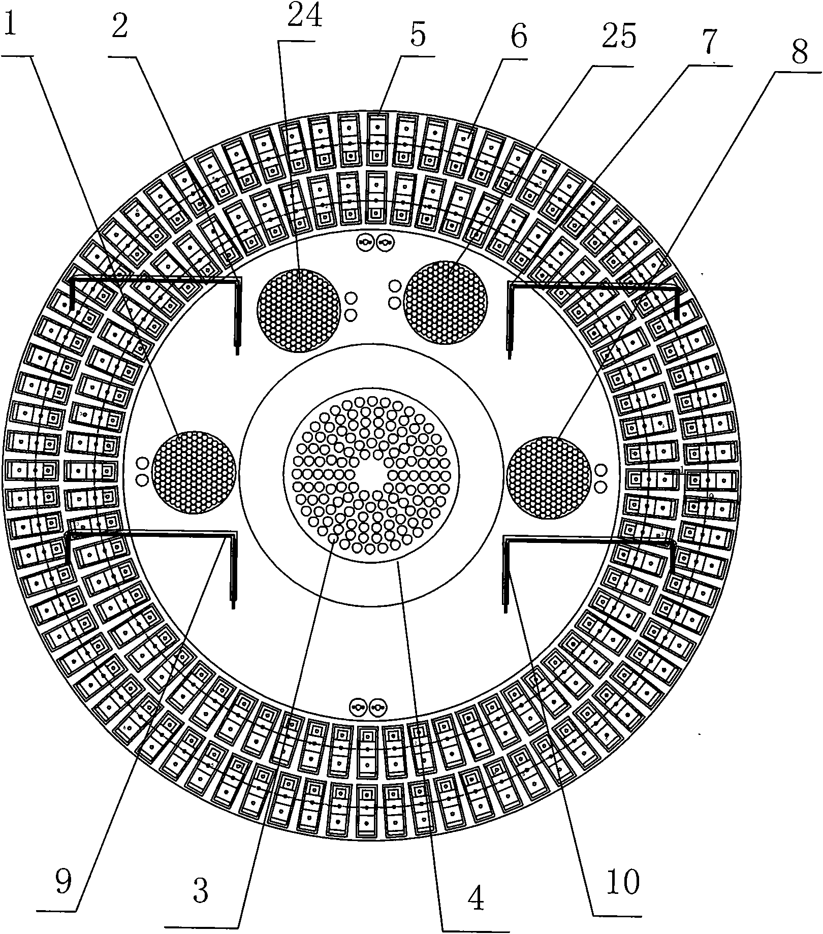 Full-automatic LCT (Liquid Cytologic Test) liquid-based thin-layer cell and cell DNA rapid slice production and dyeing integrated machine