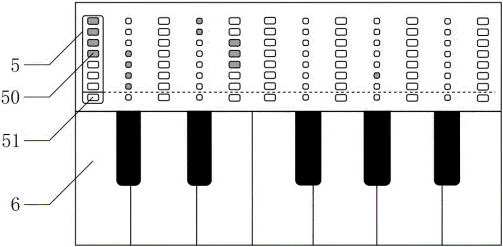 Keyboard musical instrument playing guidance system and teaching method