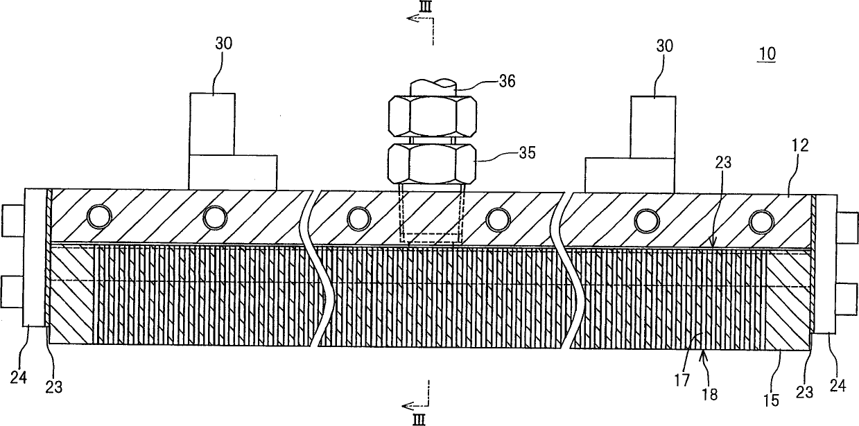 Nozzle device and substrate processing device with nozzle device