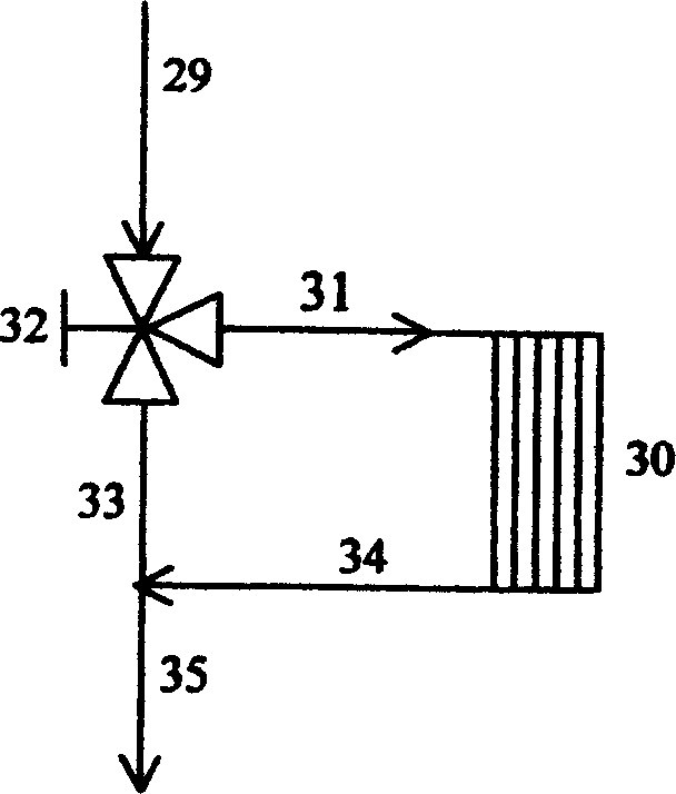 Individual metering method for centralized heating and special metering device