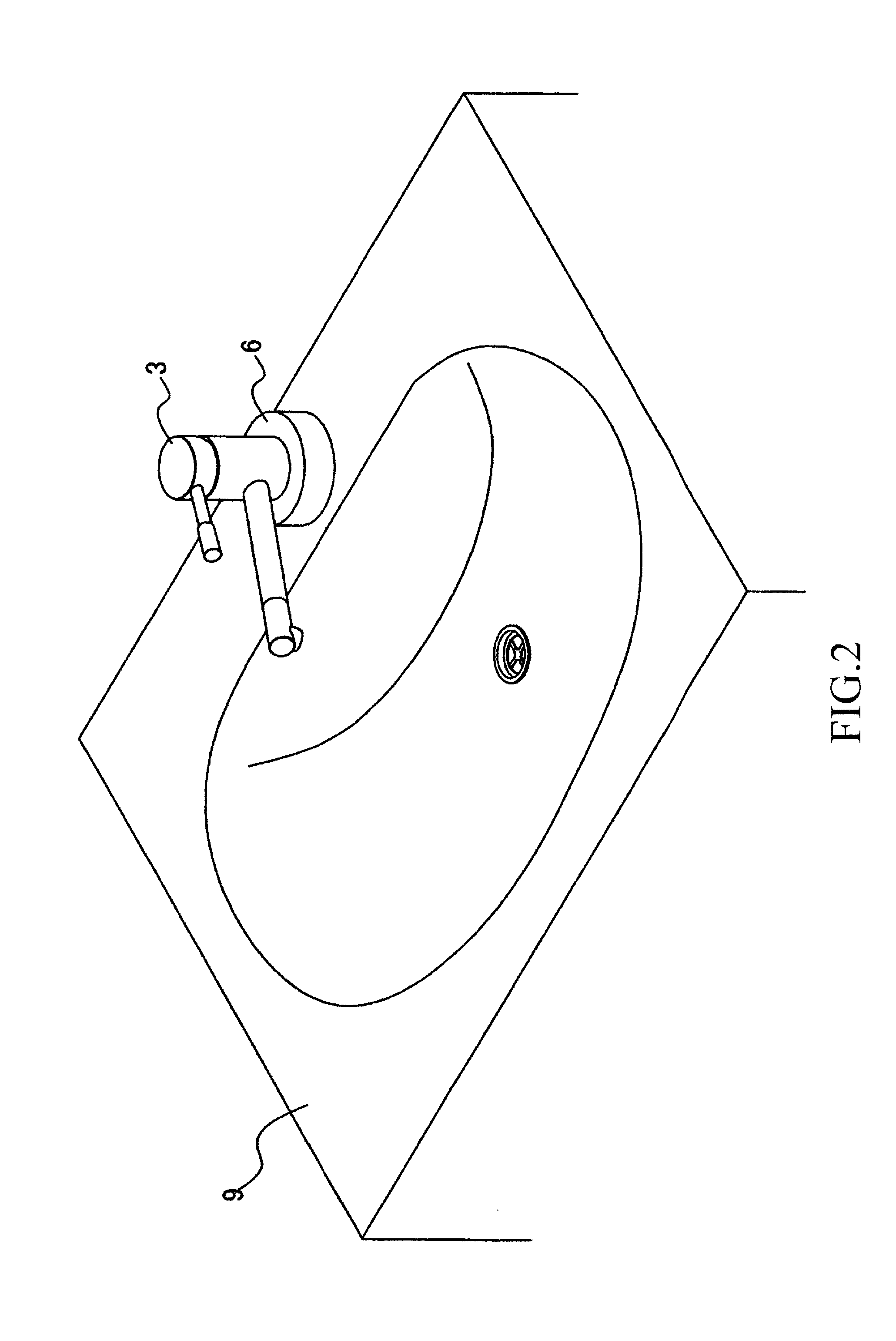 Installation structure of countertop faucet