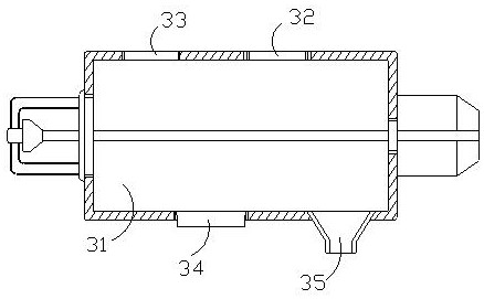 Livestock breeding manure recovery treatment device