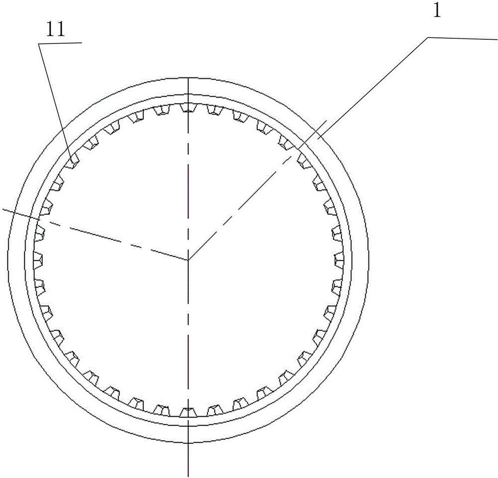 Lock ring type circular arc locking surface automobile synchronization regulator