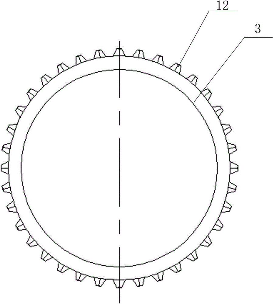Lock ring type circular arc locking surface automobile synchronization regulator