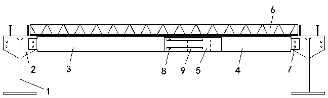 Large-span steel bar truss floor bearing plate assembling type supporting and construction method