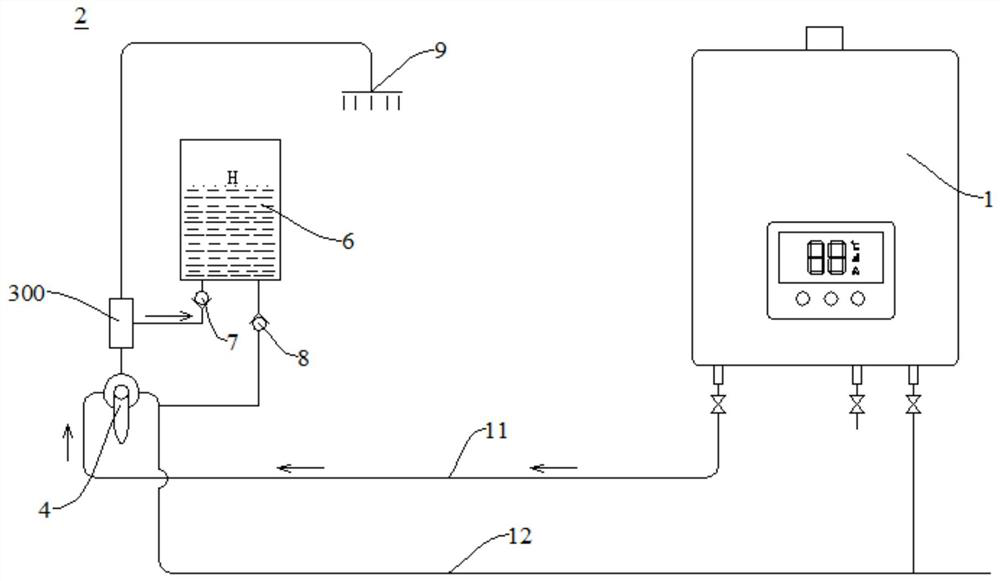 Cold water recycling system of water heater