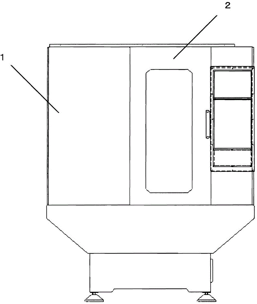 Machine tool having protective cover