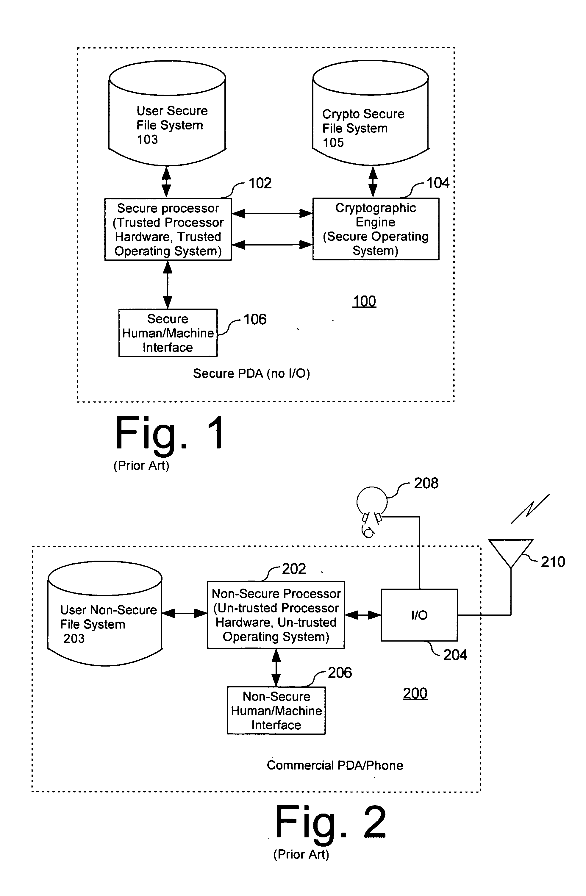 Computer architecture for a handheld electronic device with a shared human-machine interface