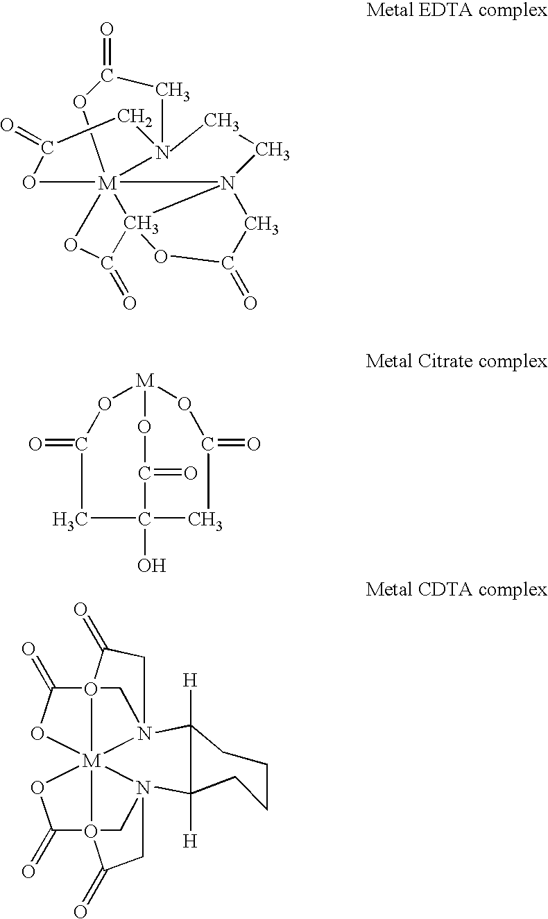 Method for treating heavy metals from an effluent containing chelating agents (edta, cdta, or citrate)