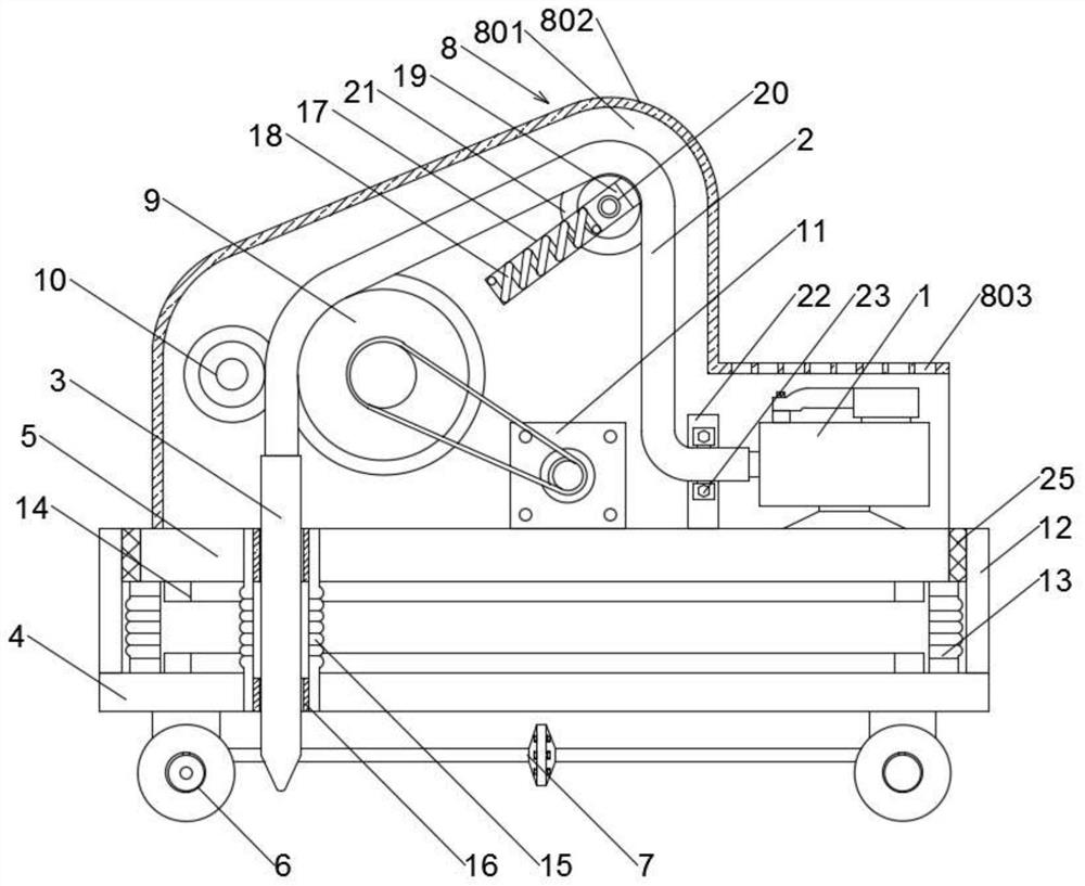 A guardrail pouring construction equipment and method