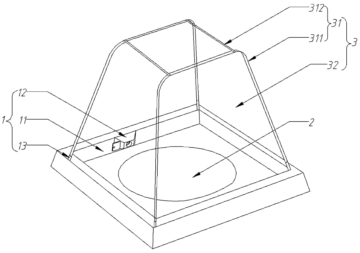 A ship hull manhole typhoon-resistant tooling device