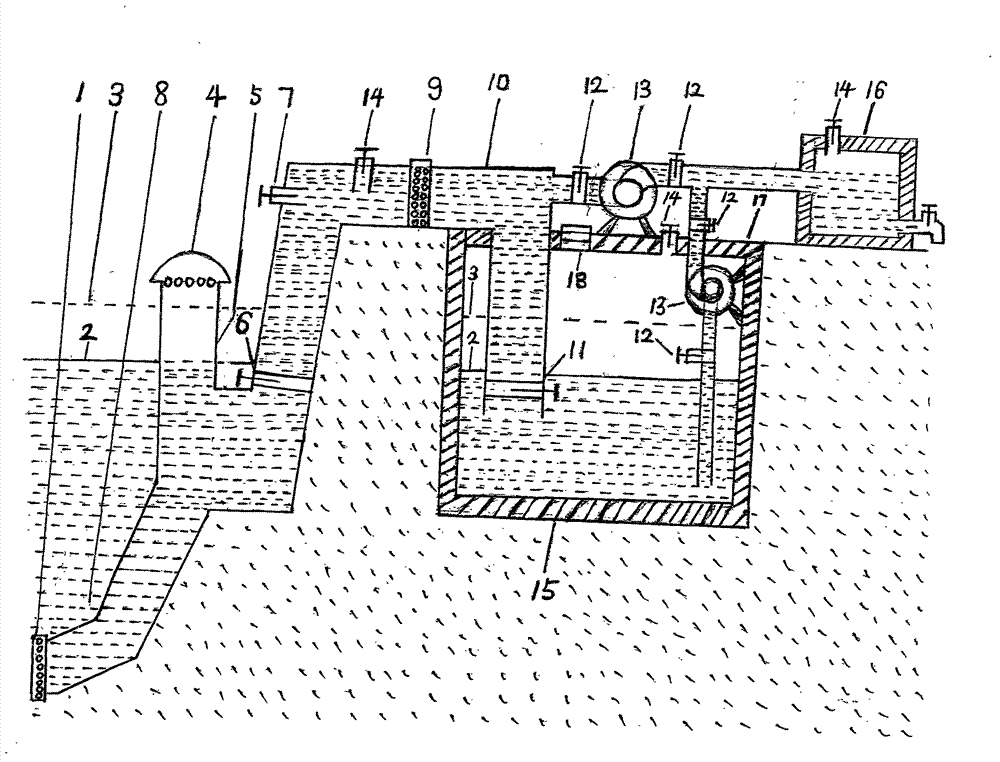 Seawater sucking method and seawater conveying device