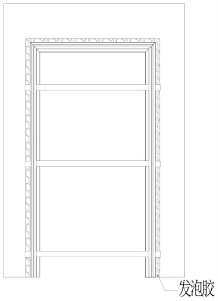 A door cover installation structure and installation method thereof