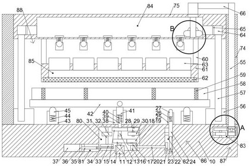 Water circulation type water-saving equipment for flower planting