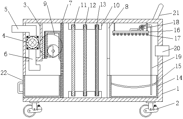 Mechanical dust removal device