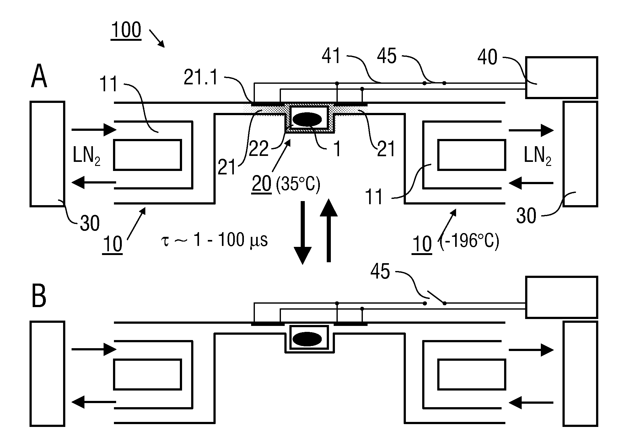Ultra-rapid freezing device and method