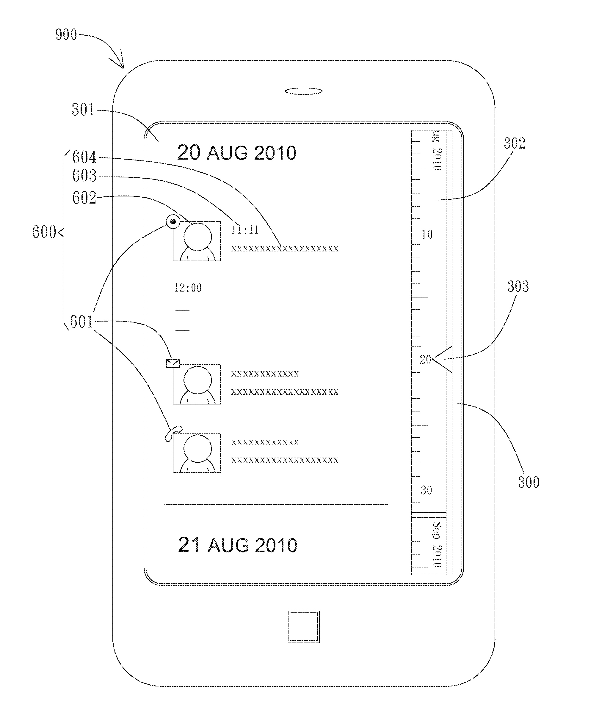 Electronic Device and Method for Displaying Events Using the Same