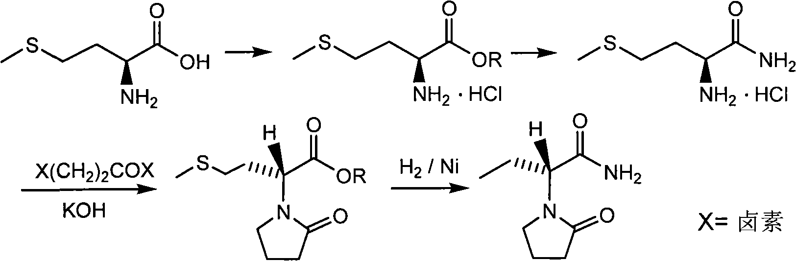 Novel method for preparing levetiracetam midbody S-(+)-2-aminobutyrate hydrochlorate