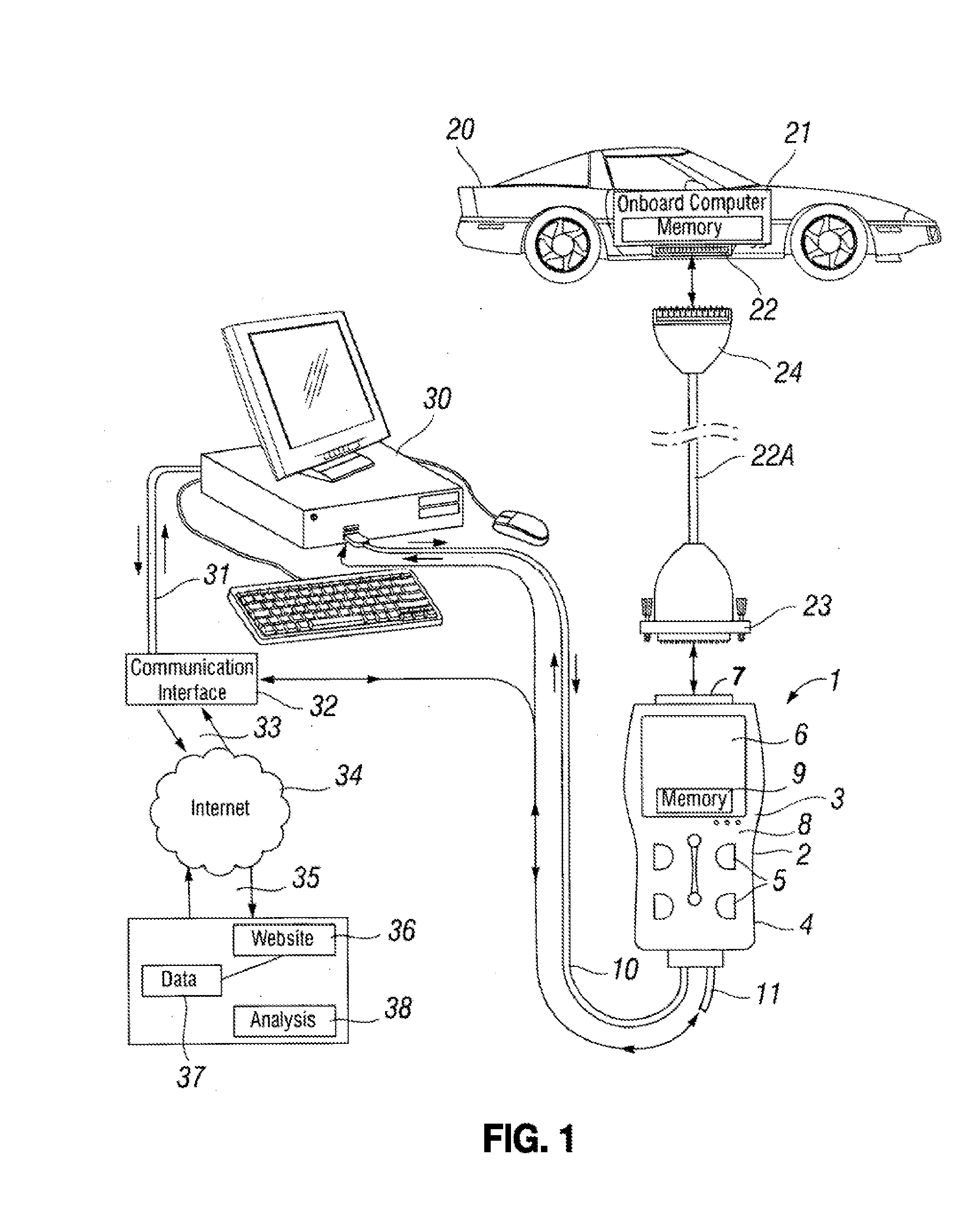 Hand held data retrieval device with fixed solution capability