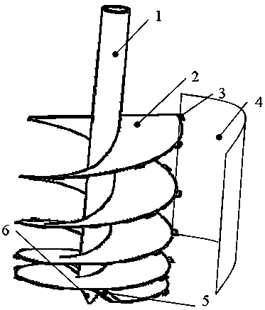 Vertical helix ditching machine spiral cutter combination