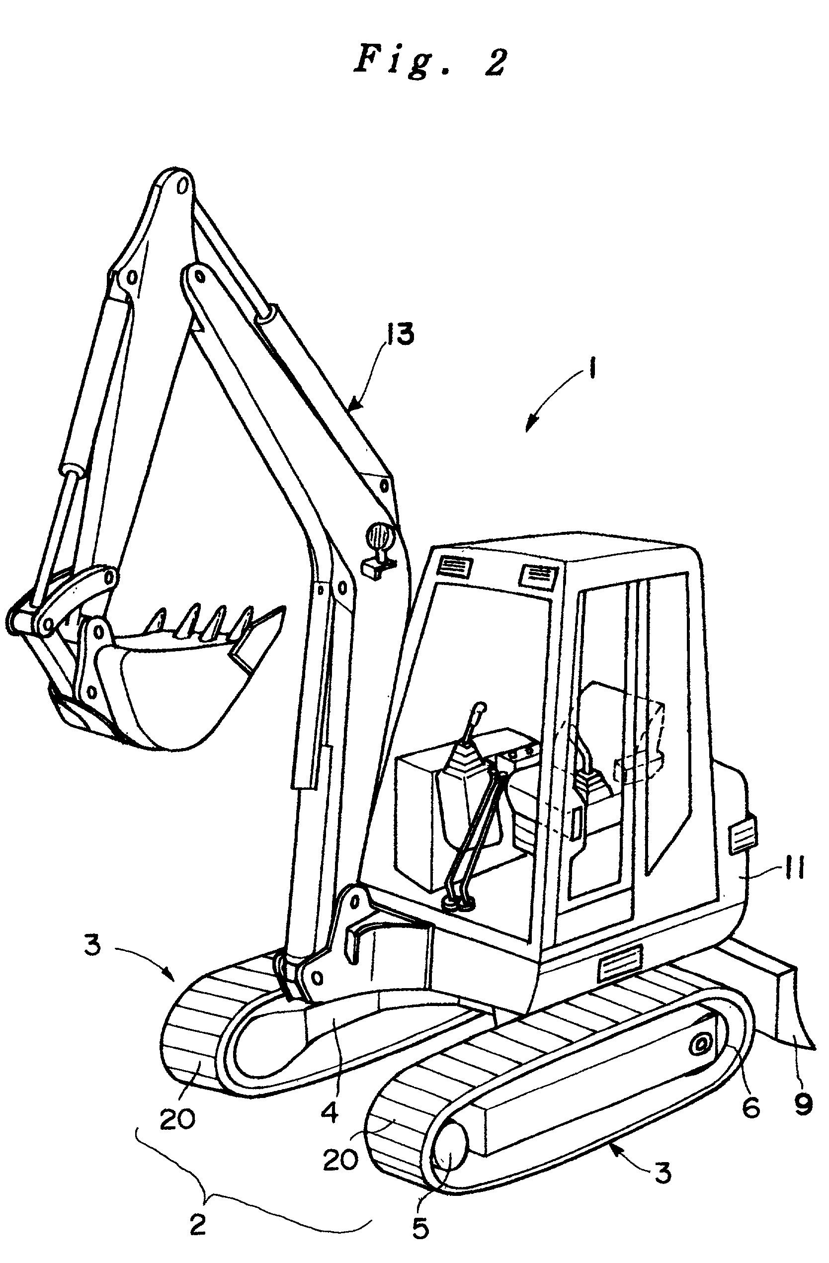 Low-noise type steel crawler belt and vehicle employing said crawler belt