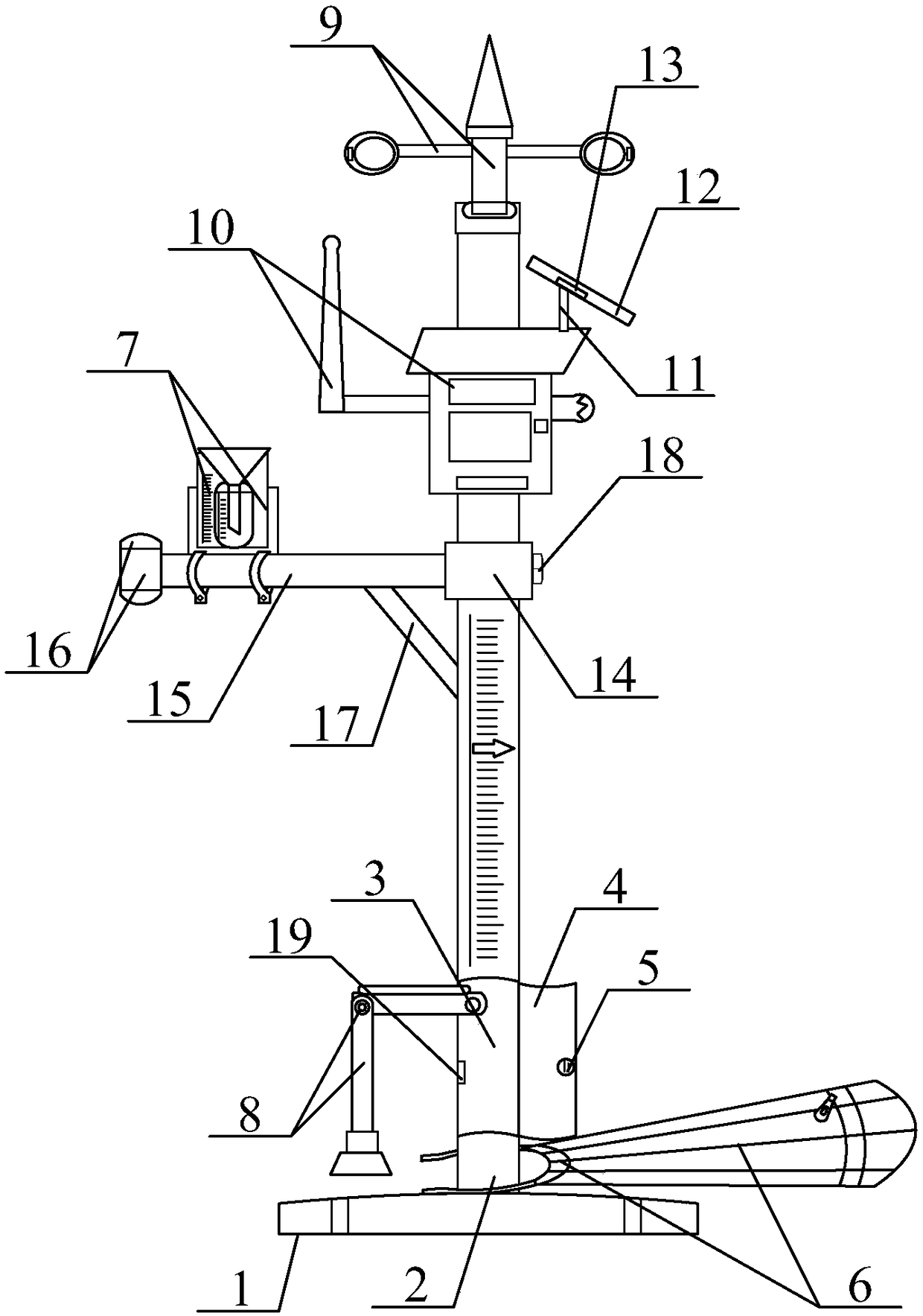 Water level monitoring device for Internet of Things and use method of water level monitoring device