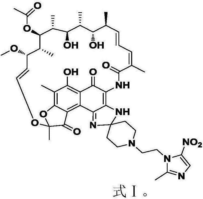 A kind of purposes of rifamycin-nitroimidazole coupling molecule