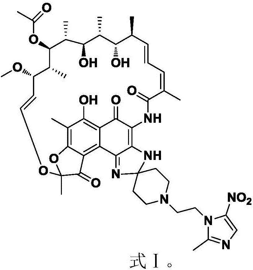 A kind of purposes of rifamycin-nitroimidazole coupling molecule