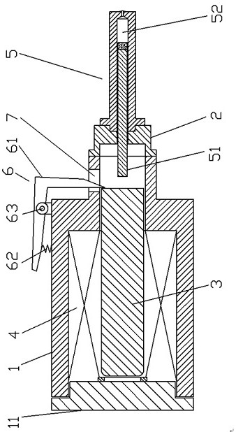 Impact injection device for electromagnetic energy storage-type needleless injector