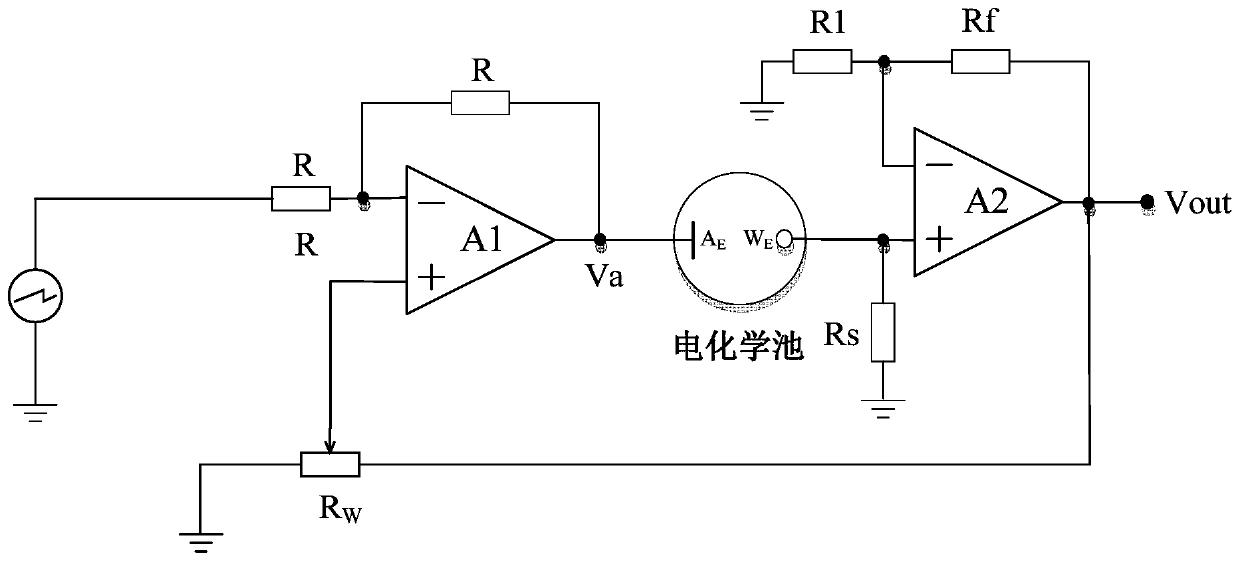 A fast scanning circuit for online ohmic voltage drop precompensation