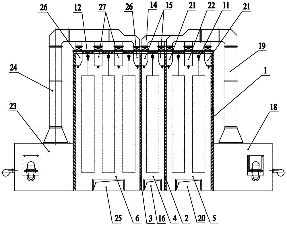 Water-based high-aluminous zinc-base alloy paint multipurpose combined drying equipment