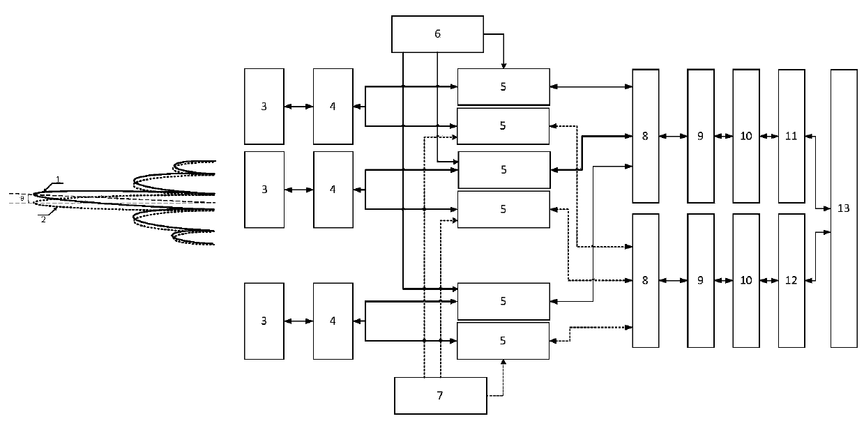 Active plane angle diversity antenna for beyond-visual-range wireless communication