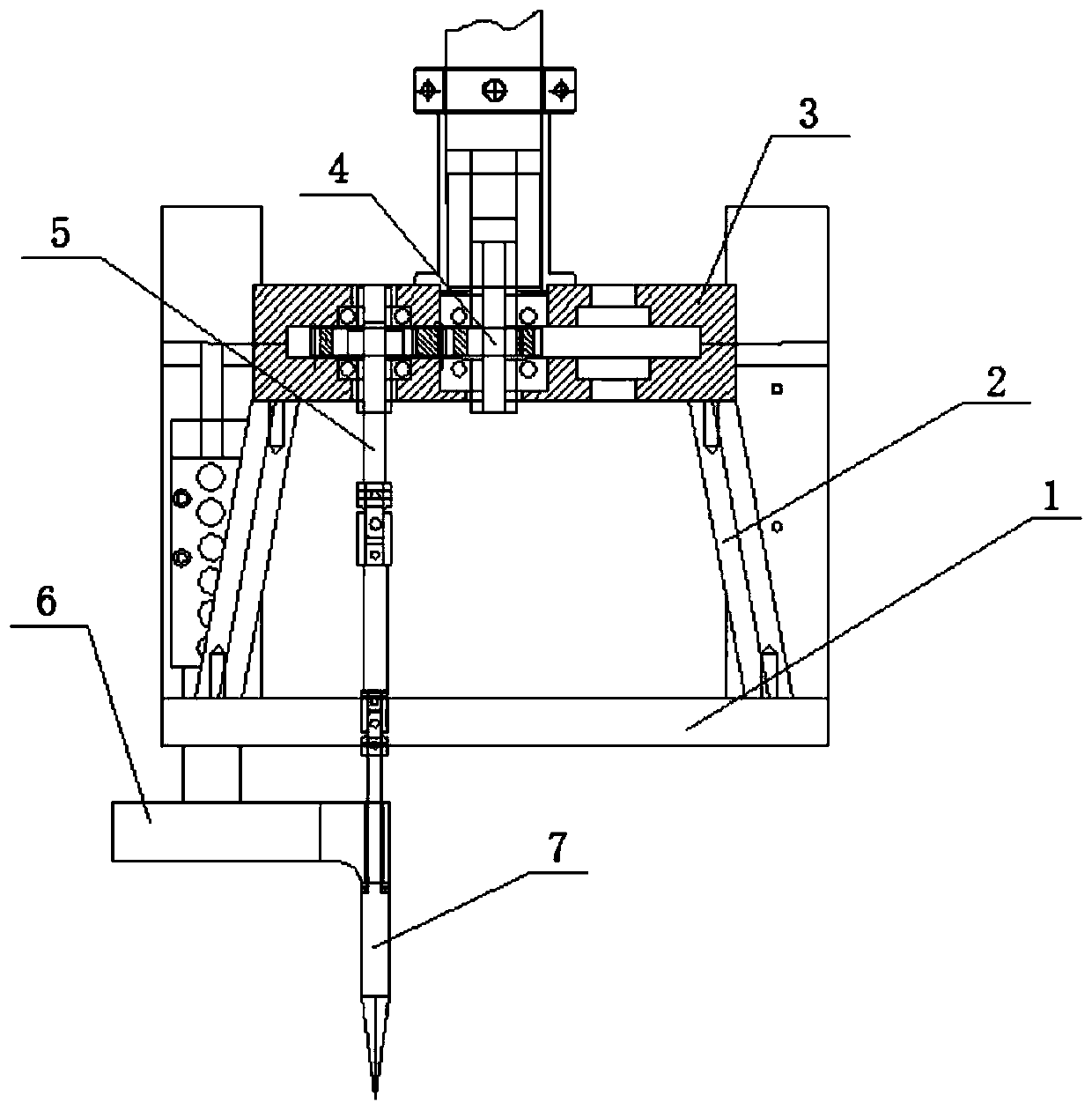 Multi-spindle tool for machining complex thread combined workpiece