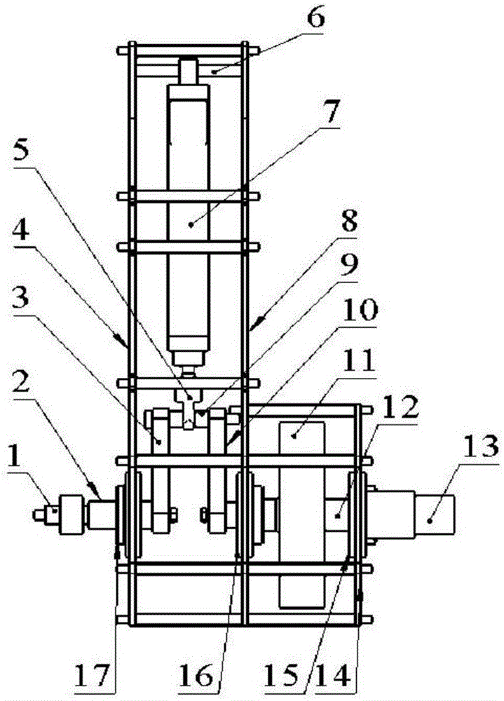 Crank type piston pneumatic engine apparatus