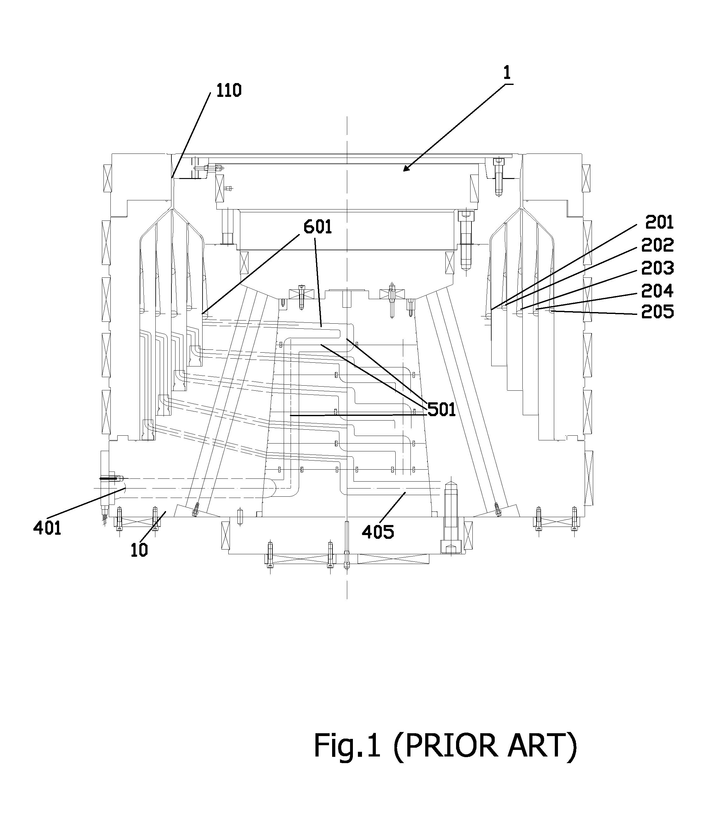 Concentric co-extrusion die and a method of extruding a multilayer thermoplastic film