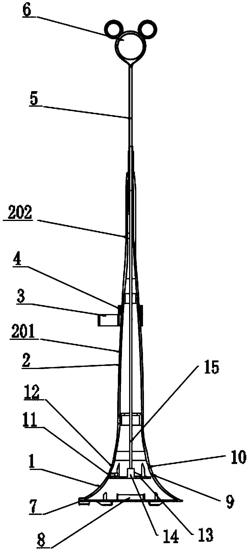 Combined light-emitting table lamp