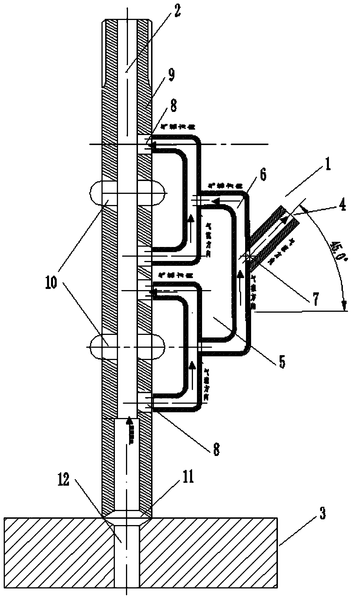 Special-shaped cavity sampling structure