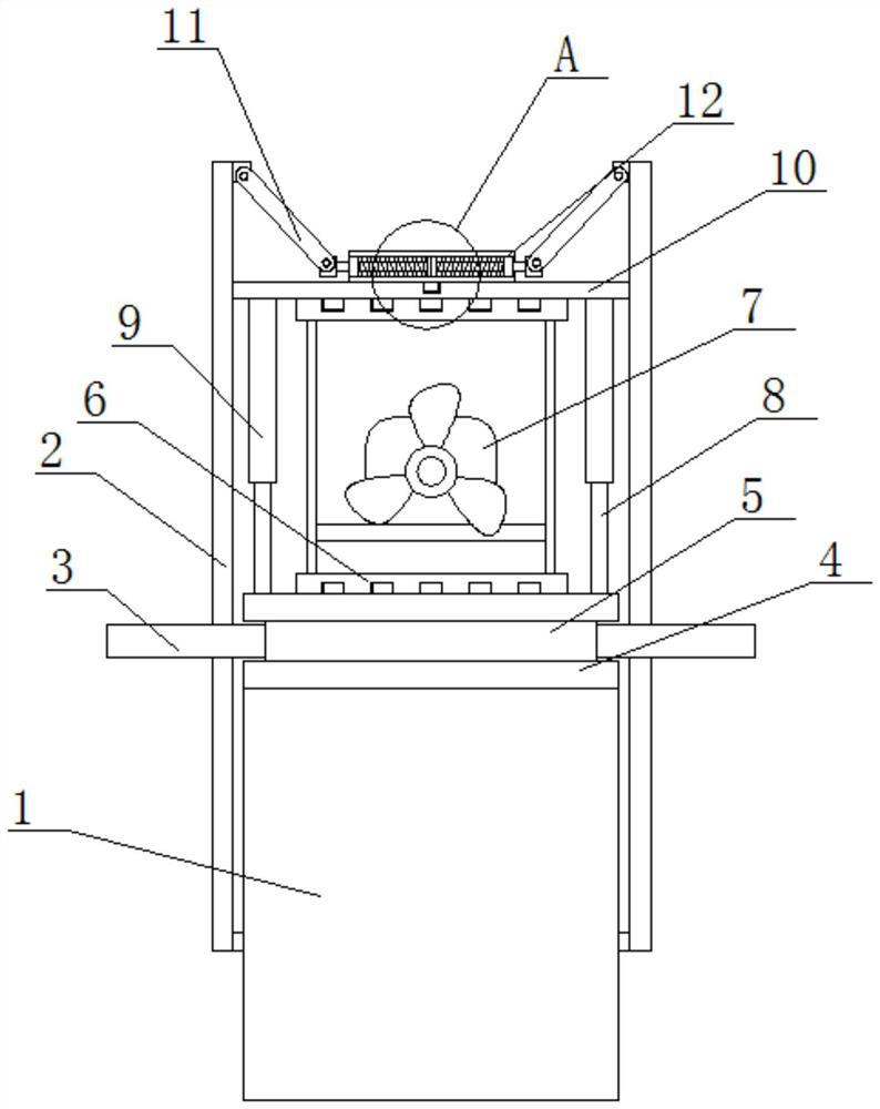 Mounting support for a wind power generator