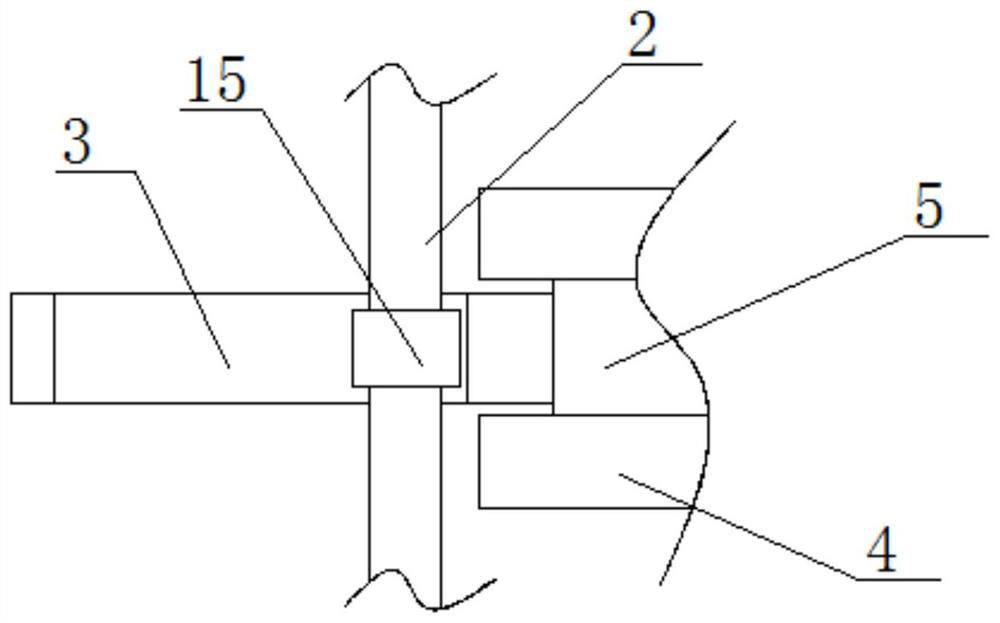 Mounting support for a wind power generator