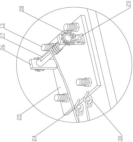 Scaffold cantilever material platform with sheave tensioning adjustment devices