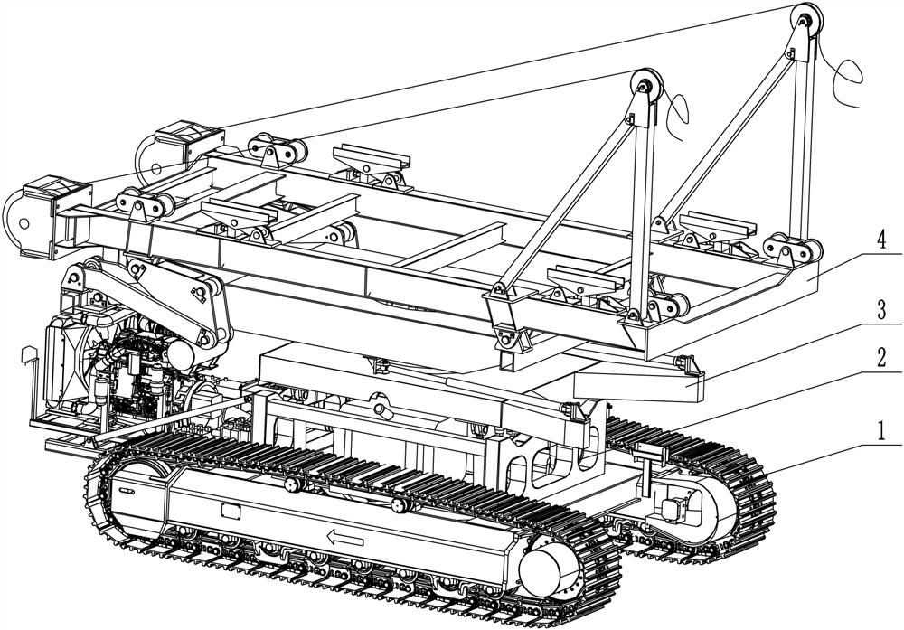 Modular crawler-type transfer machine and self-assembly method thereof