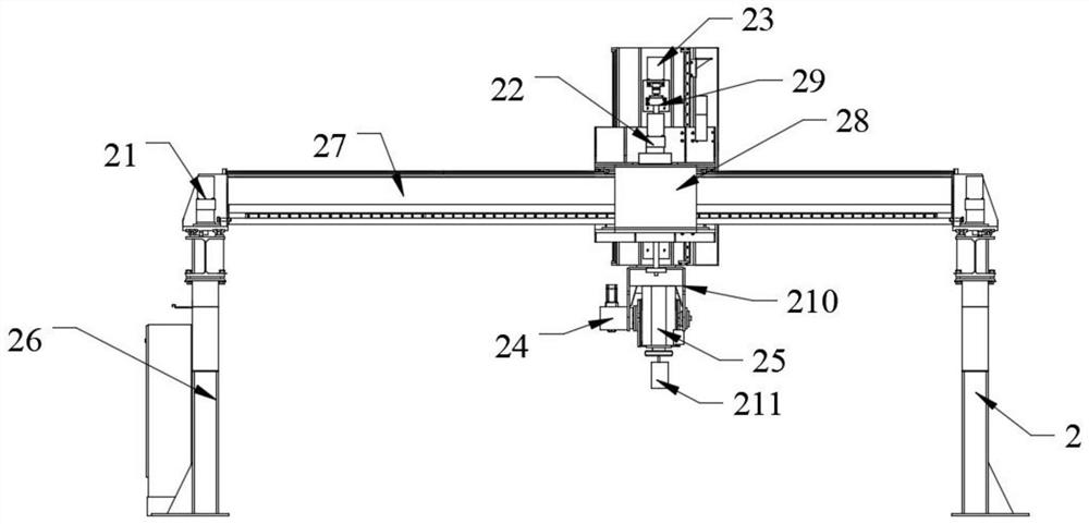 Multi-axis linkage position adjusting type die casting deburring device