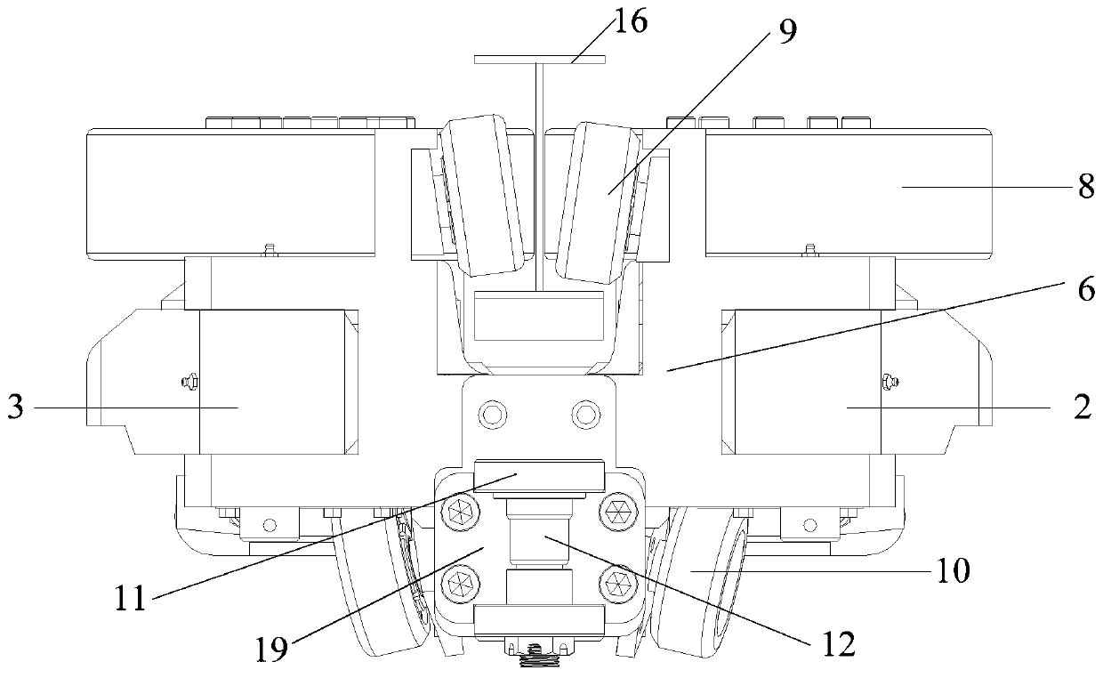 Driving device of monorail crane