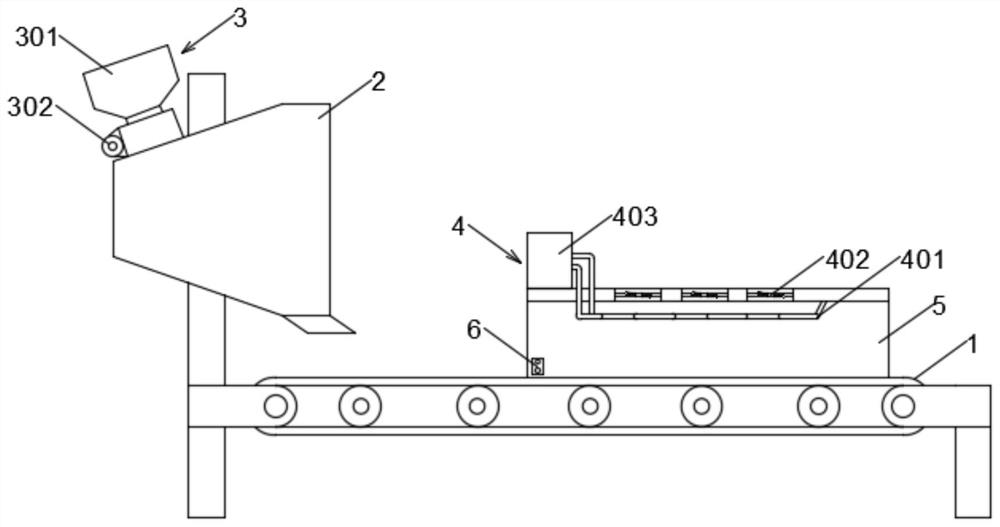 A gypsum board slurry production line with the function of adjusting the initial setting time