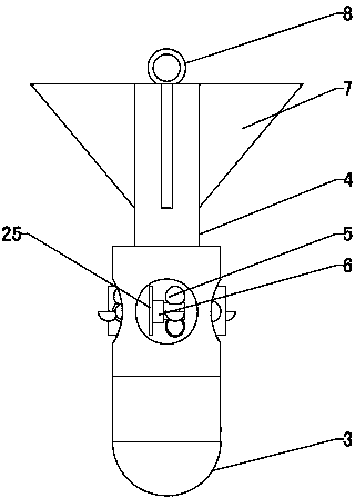 Self-moving granary detecting device and detecting method thereof